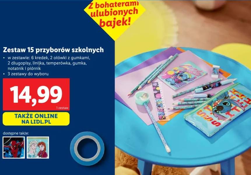 przybory szkolne