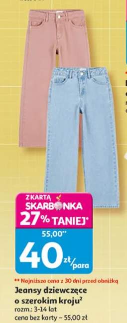 jeansy dziewczęce