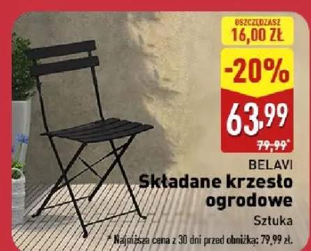 krzesło ogrodowe