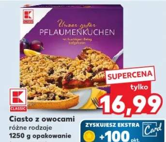 ciasto z owocami leśnymi