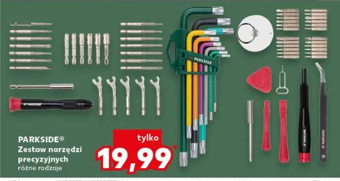 zestaw narzędzi precyzyjnych