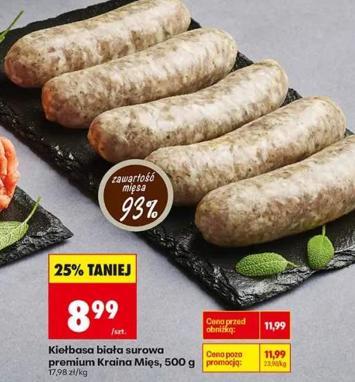 kiełbasa biała surowa