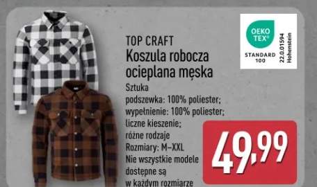 Koszula robocza ocieplana męska