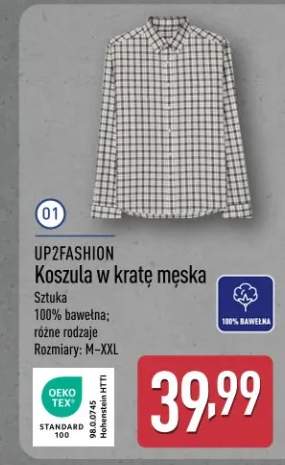 Koszula w kratę męska