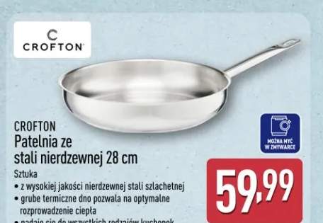 Patelnia ze stali nierdzewnej 28 cm