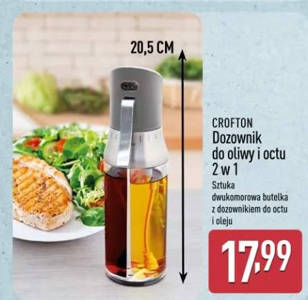 Dozownik do oliwy i octu 2 w 1