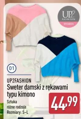 Sweter damski z rękawami typu kimono