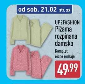 Piżama rozpinana damska