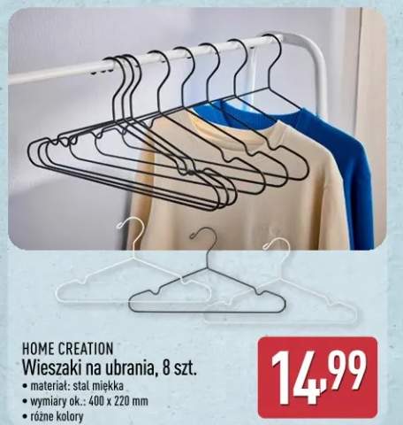 Wieszaki na ubrania, 8 szt.