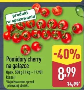 Pomidory cherry na gałązce