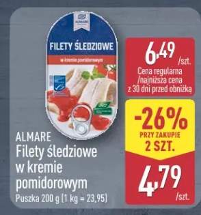 Filety śledziowe w kremie pomidorowym