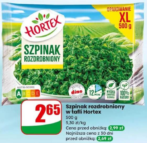 szpinak mrożony
