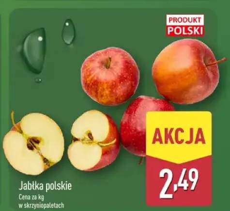 Jabłka polskie w skrzyniopałetach