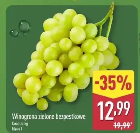 Winogrona zielone bezpestkowe
