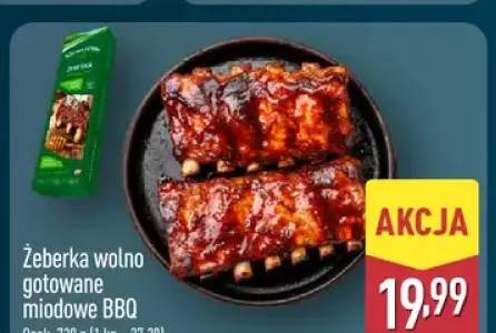 Żeberka wolno gotowane miodowe BBQ