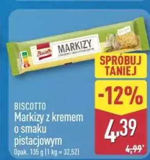 Markizy z kremem o smaku pistacjowym