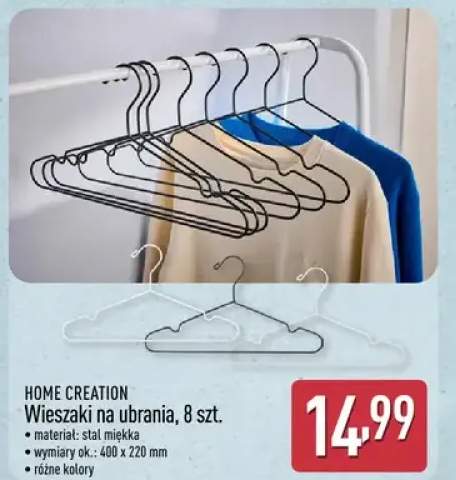 Wieszaki na ubrania, 8 szt.