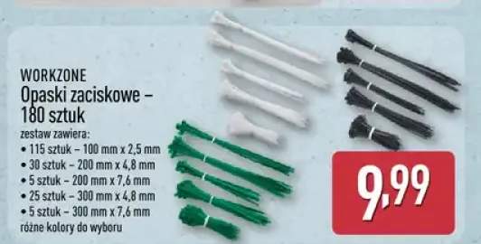 Opaski zaciskowe - 180 sztuk