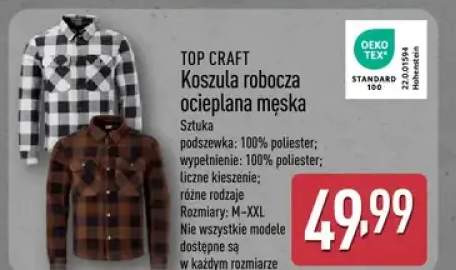 Koszula robocza ocieplana męska