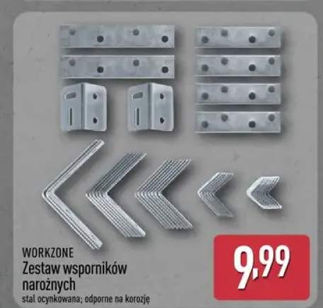 Zestaw wspomników narożnych stal ocynkowana; odporne na korozję