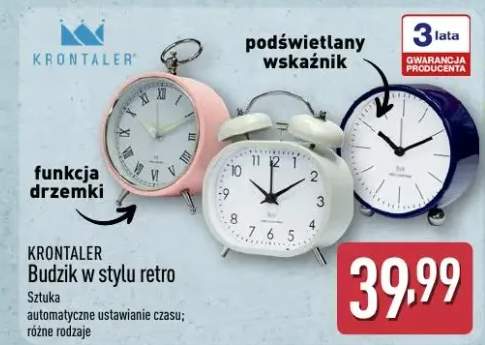 Budzik w stylu retro