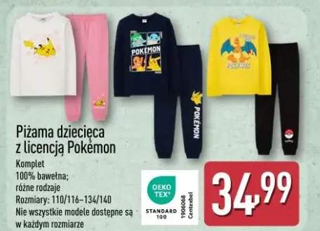 Piżama dziecięca z licencją Pokémon