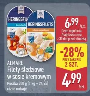 Filety śledziowe w sosie kremowym