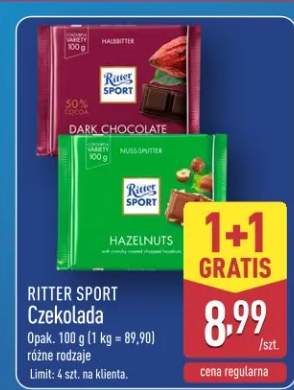 Czekolada różne rodzaje limit 4 szt. na klienta