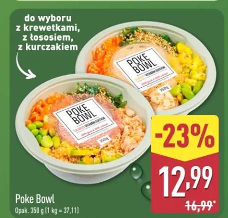 Poke Bowl do wyboru z krewetkami, z łososiem, z kurczakiem