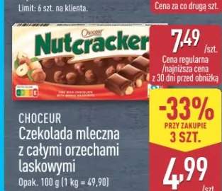 Czekolada mleczna z całymi orzechami laskowymi