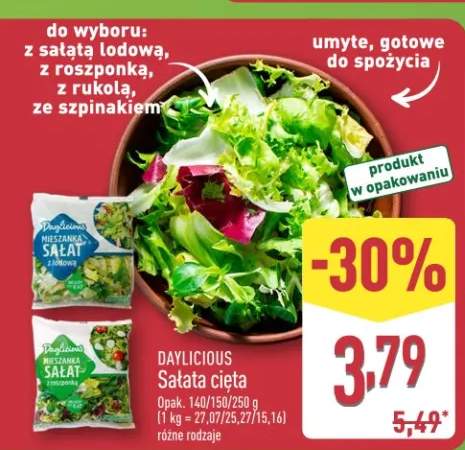 Sałata cięta różne rodzaje