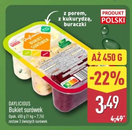 Bukiet surówek zestaw 3 świeżych surówek