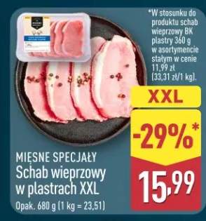 Schab wieprzowy w plastrach XXL