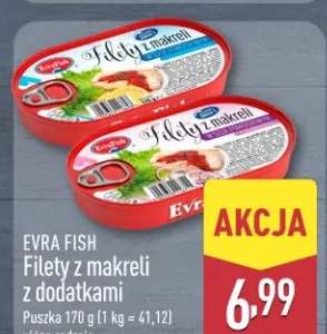 Filety z makreli z dodatkami różne rodzaje