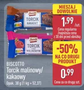 Torcik malinowy/kakaowy