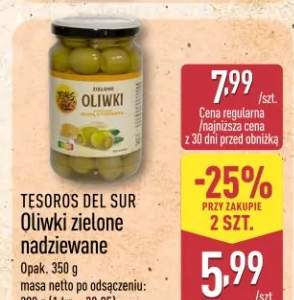Oliwki zielone nadziewane