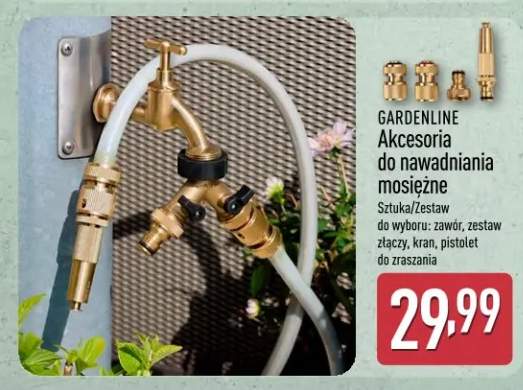 Akcesoria do nawadniania mosiężne