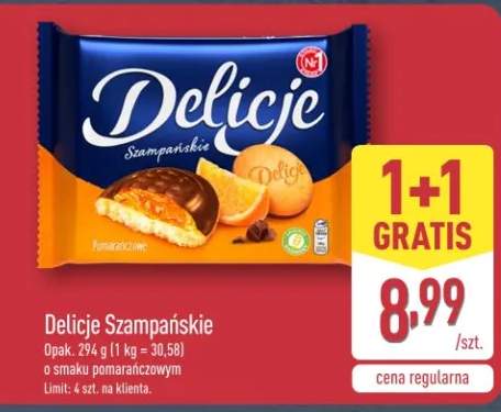 Delicje szampańskie o smaku pomarańczowym