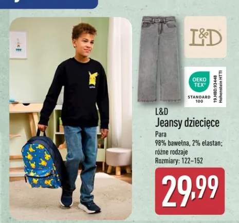 Jeansy dziecięce L&D 