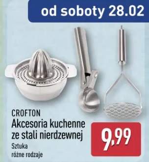 Akcesoria kuchenne ze stali nierdzewnej