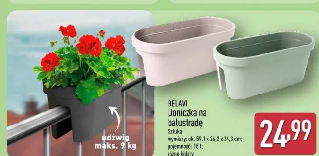 Doniczka na balustradę