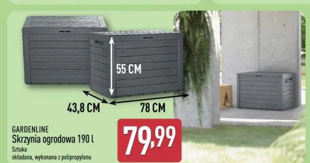 Skrzynia ogrodowa 190 l