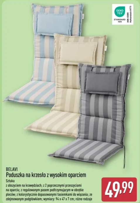 Poduszka na krzesło z wysokim oparciem