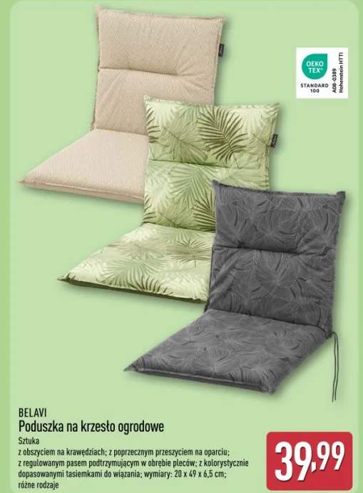 Poduszka na krzesło ogrodowe