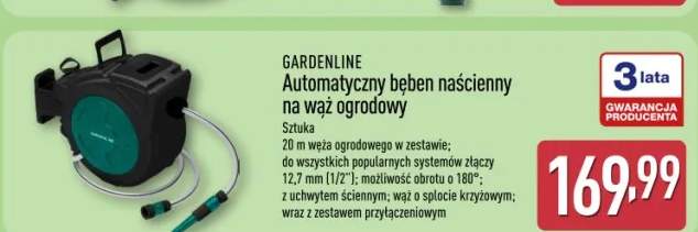 Automatyczny bęben naścienny na wąż ogrodowy