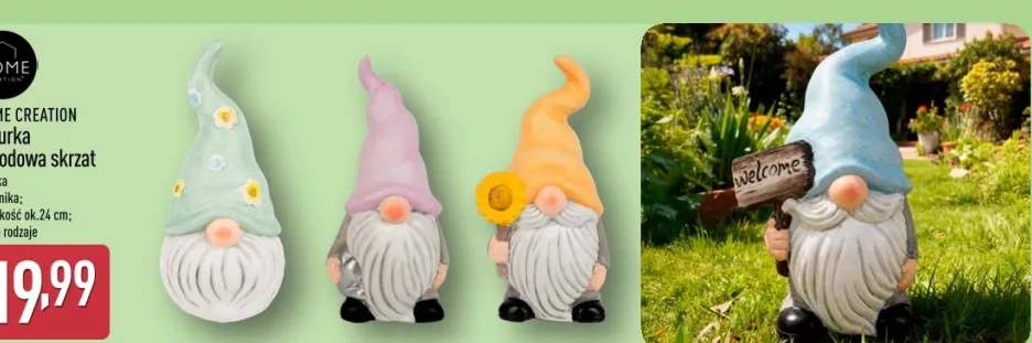 Figurka ogrodowa skrzat