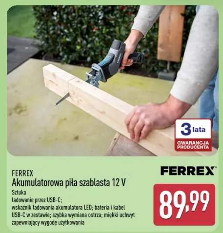 Akumulatorowa piła szablasta 12 V