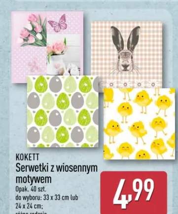 Serwetki z wiosennym motywem