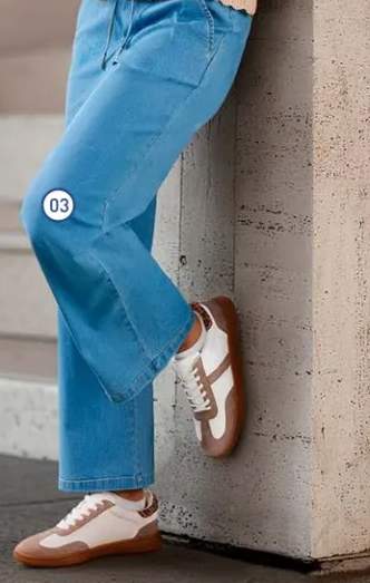 Jeansy damskie z szeroką nogawką