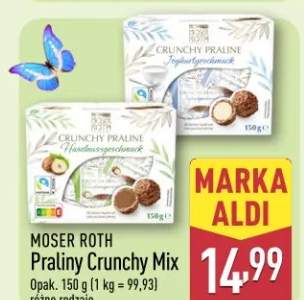 Praliny Crunchy Mix różne rodzaje